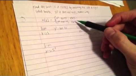 How to determine if a limit exists of a piece-wise defined function