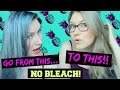 HOW TO REMOVE toner/ blue & gray from your hair | NO BLEACH OR DYE! |