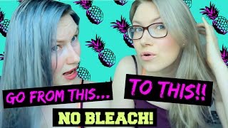 HOW TO REMOVE toner/ blue & gray from your hair | NO BLEACH OR DYE |