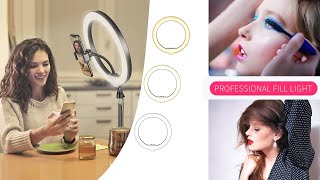 Ring Light Iluminador 26cm - 10 Polegadas + Tripé