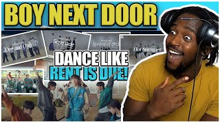 FIRST TIME REACTING TO BOYNEXTDOOR | Serenade + 돌아버리겠다 + One and Only | 보이넥스트도어 DANCE + MV MARATHON