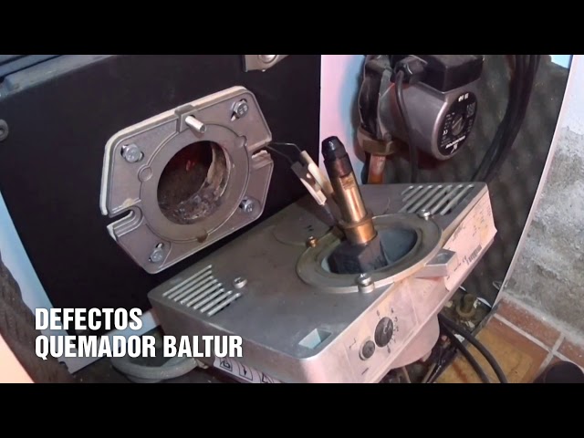 Defectos quemador Baltur de gasoil se enciende luz roja y no sale gasoil .