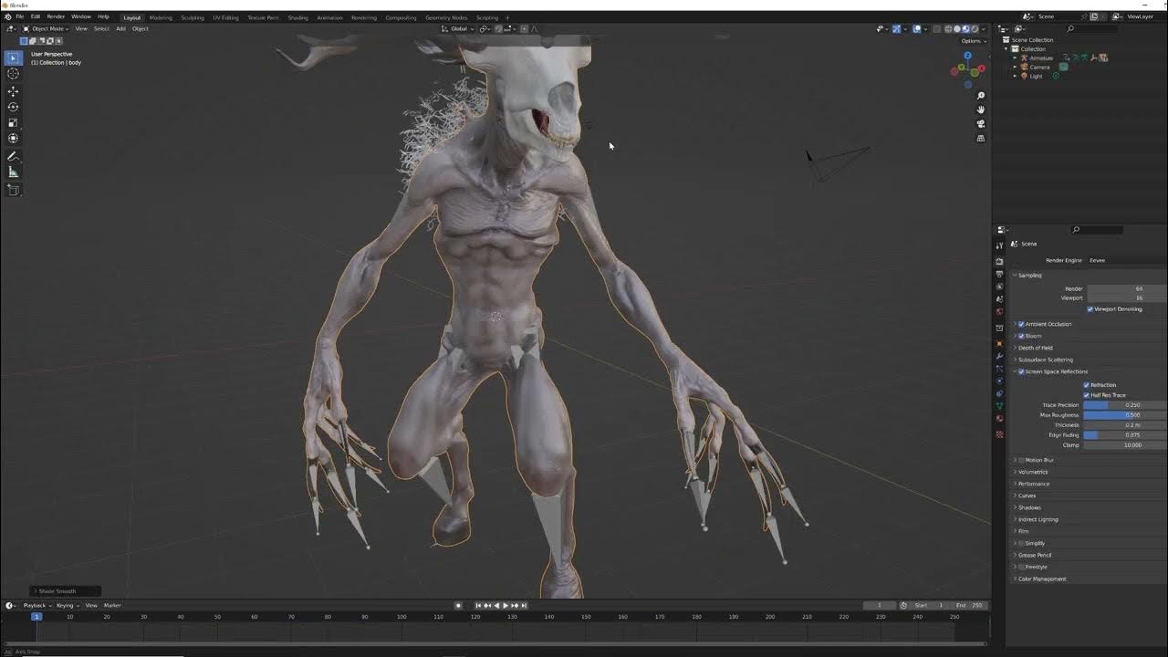 WENDIGO 3D MODEL - YouTube