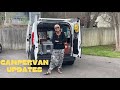 Campervan updates  getting van ready for next roadtrip  changing some things