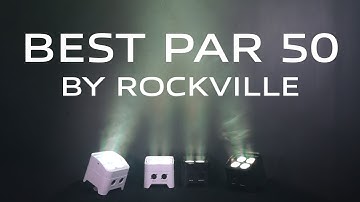 (DEMO) Rockville BEST PAR 50 Rechargeable Par Wash Light w/ Wireless DMX & RGBWA+UV (black & white)