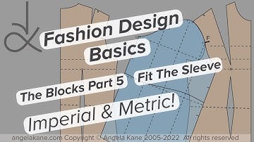 Fashion Design -  Drafting Blocks Part 5 - Fitting The Sleeve