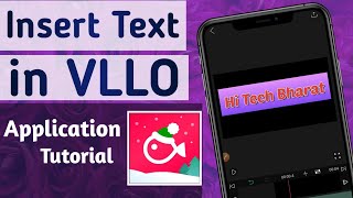 How to Add Text in VLLO App