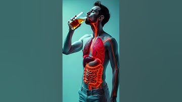 3D Realistic View: How Beer Travels Inside Your Body