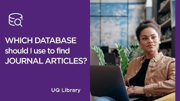 Which database should I use to find journal articles on my topic?
