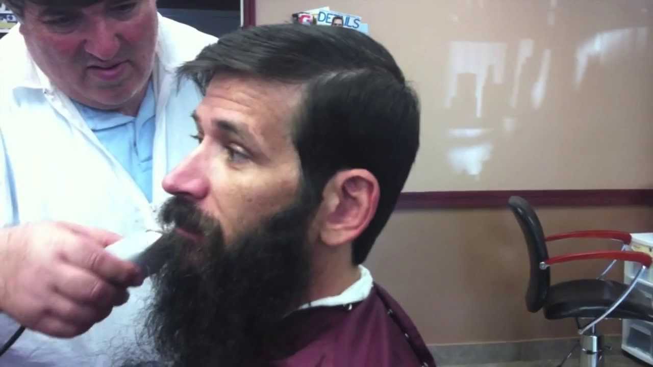 First straight razor shave by a barber