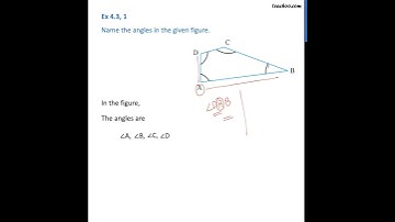 Ex 4.3, 1 - Name the angles in the given figure - Chapter 4 Class 6 - Teachoo