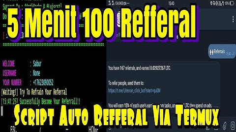 SC Nuyul Auto Refferal Bot Telegram Via Termux
