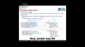 05 ACL Sequence Numbers  Inserting New Lines