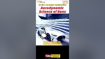 Science behind Mercedes Benz Aerodynamics: Laminar Flow & Drag Tested #viralvideo #shorts #yt
