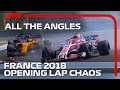 Opening Lap Chaos At Paul Ricard | All The Angles | 2018 French Grand Prix