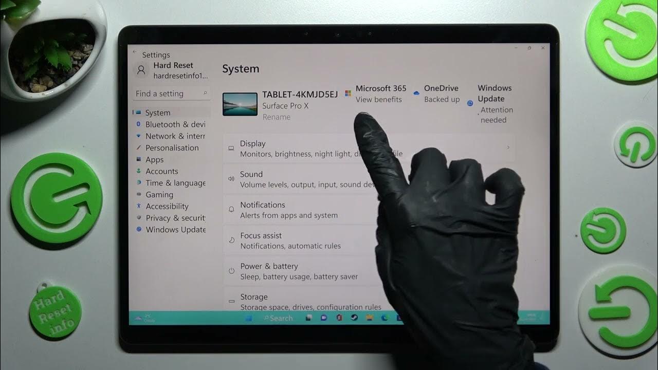 How to Turn On/Off Auto Rotate Screen on MICROSOFT SURFACE PRO X