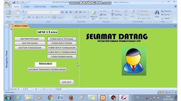Demo Aplikasi Penginput Pembayaran SPP -Microsoft Acces