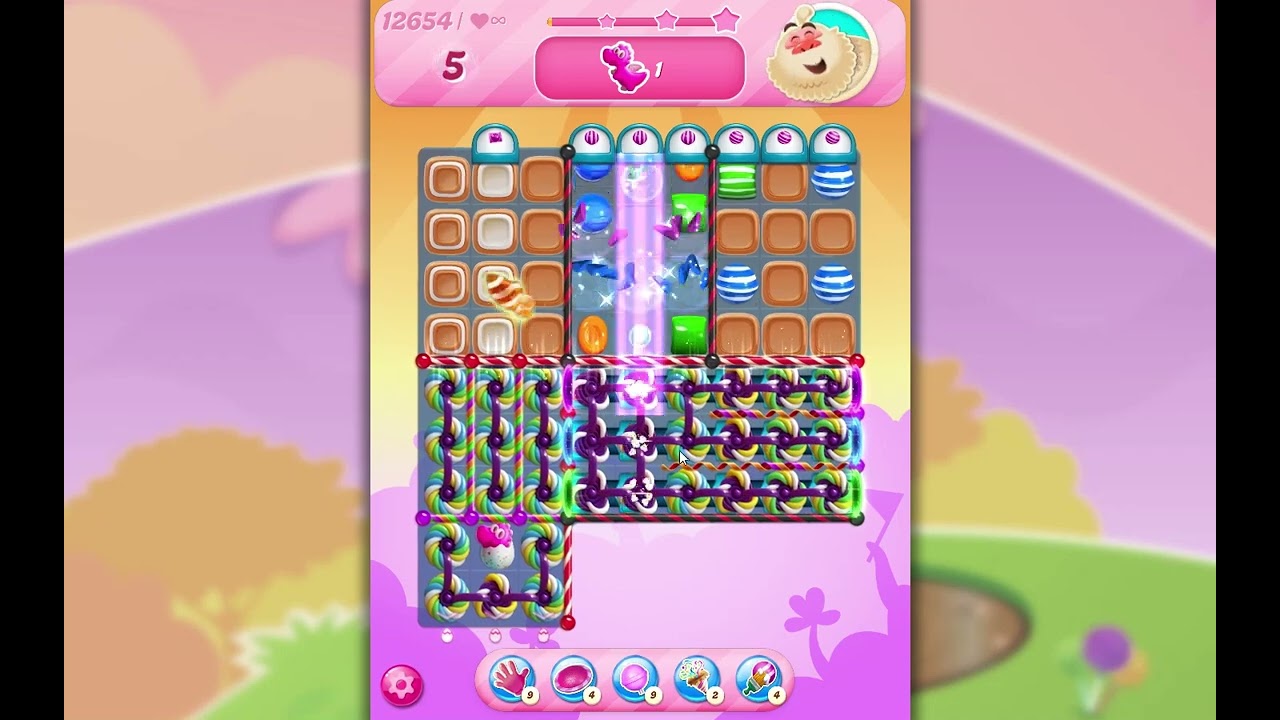 Candy Crush Saga Level 12654 No Booster