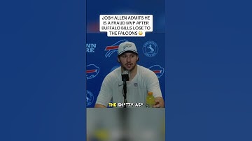 “I’m a fraud MVP” - Josh Allen Postgame Interview - Bills vs Falcons
