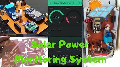 Solar power monitoring system with esp32