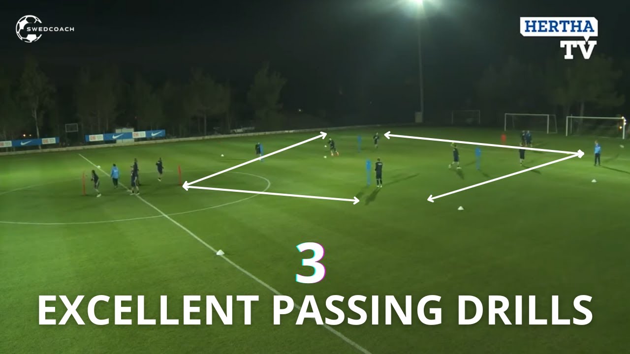 Hertha BSC - Excellent Passing Drills | 3 Variations