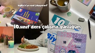 OKUL SONRASI DERS ÇALIŞMA GÜNLÜĞÜM | İngilizce’ye nasıl çalışıyorum? | Biyoloji quizi ✨| Aybüke Mete