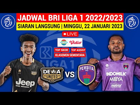 Jadwal Siaran Langsung BRI liga 1 2023 hari ini - Dewa United vs Persita Pekan 20 - Live Indosiar