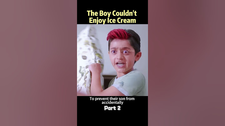 The Boy Couldn't Enjoy Ice Cream.