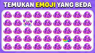 Temukan Emoji Yang Beda - Edisi Laut 🐬🌈🦑 | 40 Level | Kuis Lebah