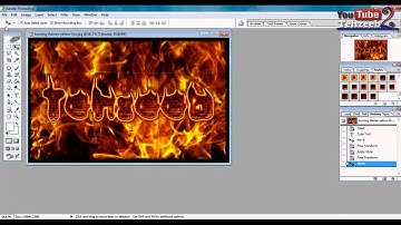 Photoshop: FIRE TEXT. Make Your Text full of Flames