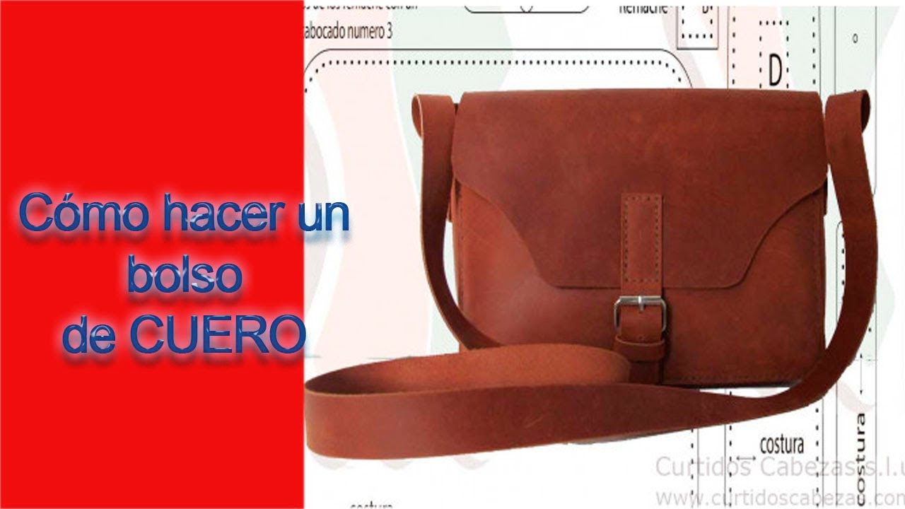 Bolso de piel pequeño para hombre con solapa y broche tipo bandolera