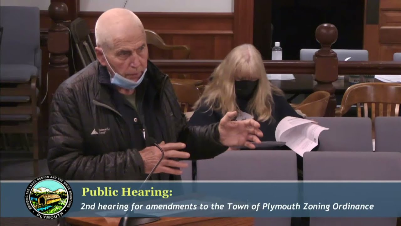 Plymouth Planning Board 1/20/22 YouTube