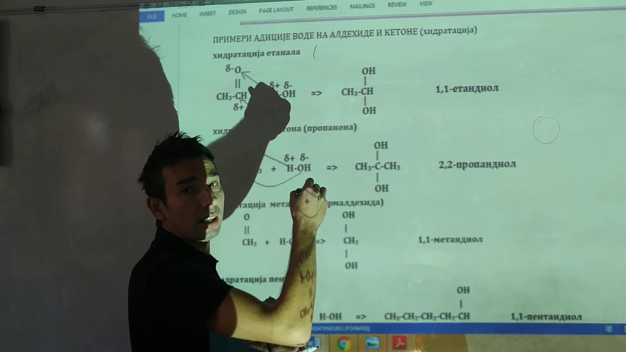 3. čas REAKCIJE ALDEHIDA I KETONA hidrogenizacija i hidratacija