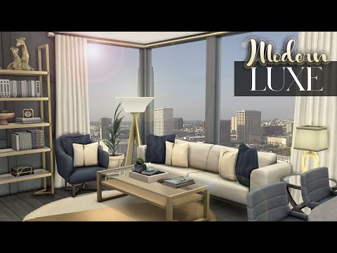 Видео: MODERN LUXE APARTMENT | No CC | The Sims 4: Modern Luxe Kit Speed Build