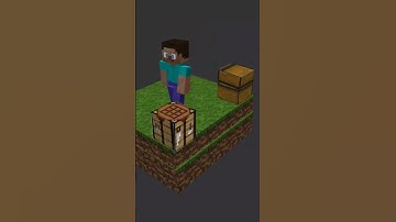 first Minecraft animations on prisma 3d