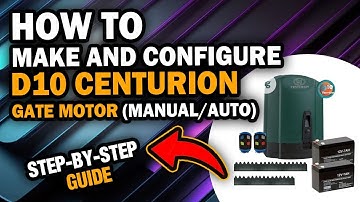 "Step-by-Step Tutorial: How to Make and Configure D10 Centurion Gate Motor (Manual/Auto)