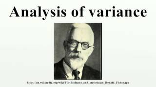 Download Lagu Analysis of variance MP3