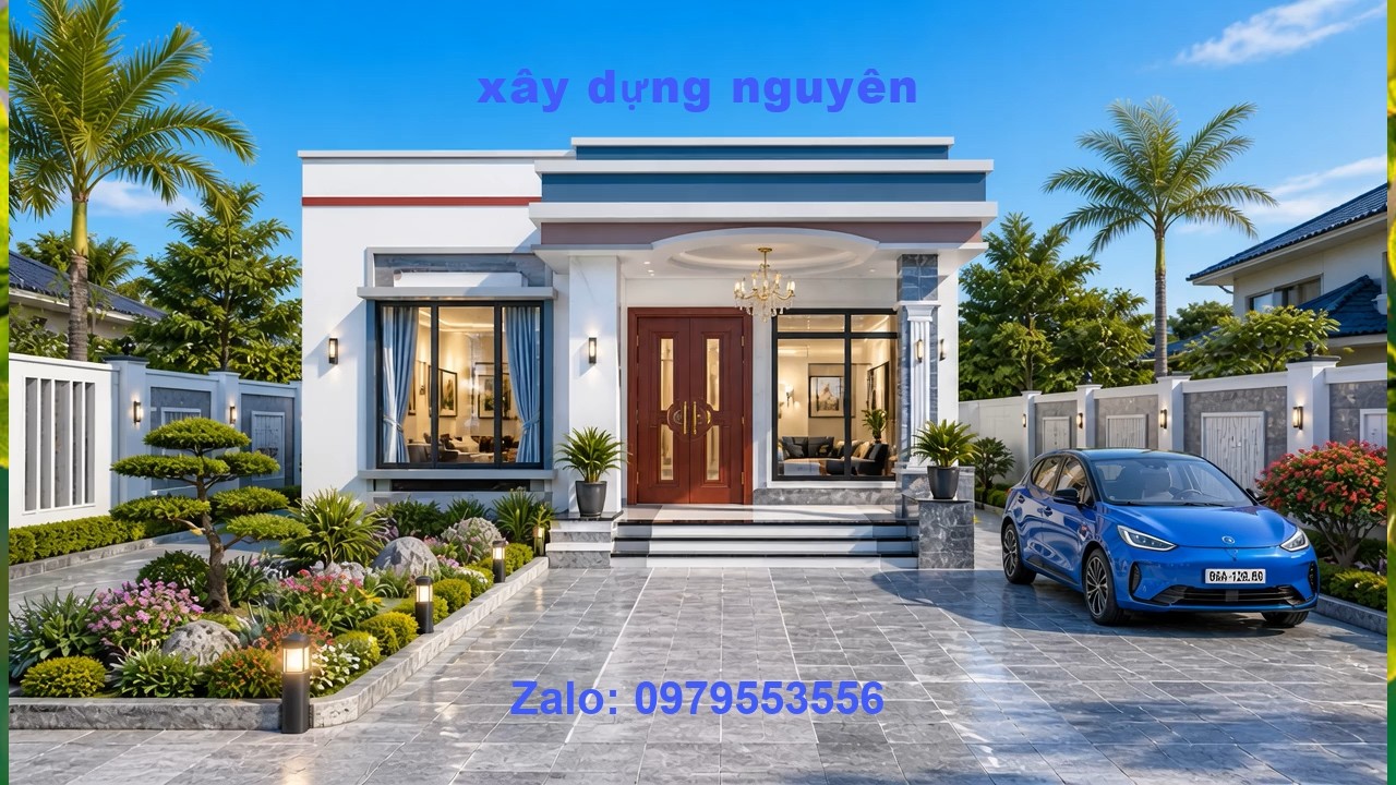 Mẫu Nhà Cấp 4 Diện Tích 6x19m Thiết Kế 3 Phòng Ngủ #nhacap4