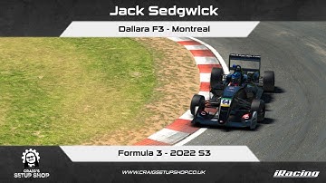 iRacing - 22S3 - Dallara F3 - Formula 3 - Montreal - Jak