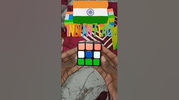 How to make Indian Flag on Rubik