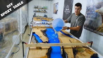 DIY EPOXY Table - Step By Step Instructions