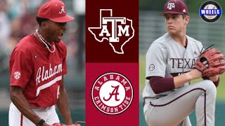 #1 Texas A&amp;M vs #18 Alabama (Exciting!, G3) | 2024 College Baseball Highlights
