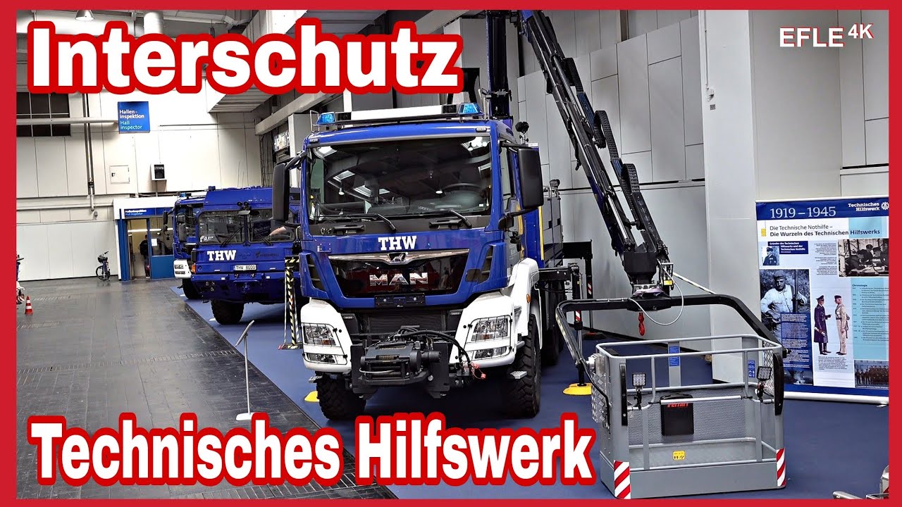 Interschutz 2022: THW Fahrzeuge auf der Messe