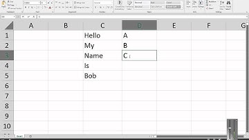 How to use the Justify Command  in Microsoft Excel 2013
