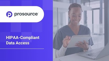 ProSource - Compliance: Secure Your Data HIPAA-Compliant Hosting