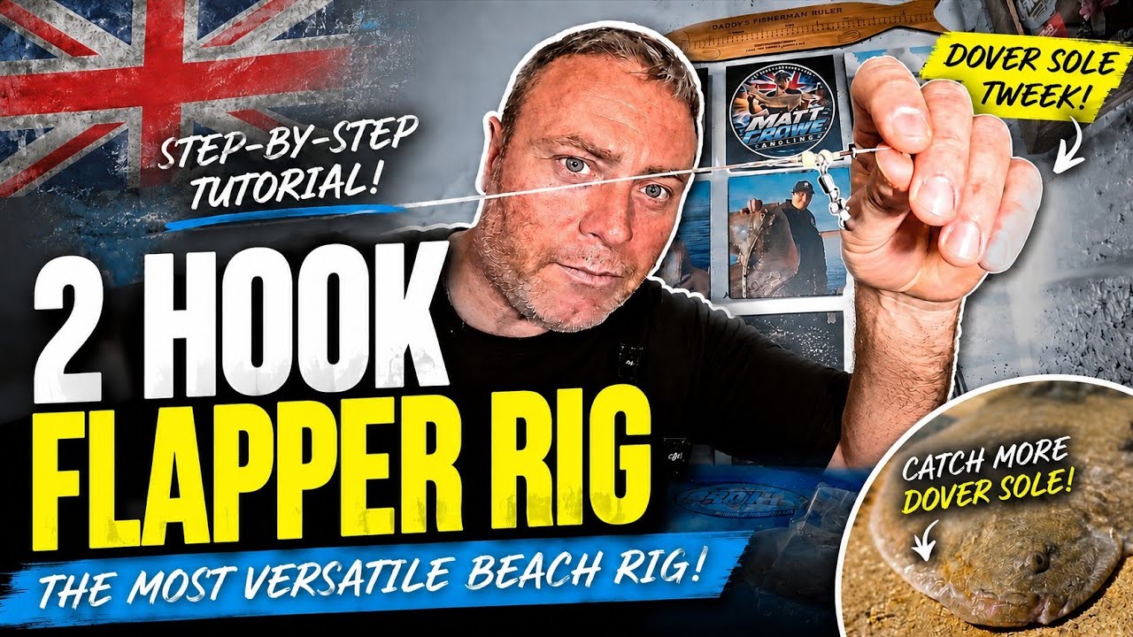 How To Tie The ULTIMATE 2 Hook Flapper Rig (UK Beach Fishing Tutorial ...
