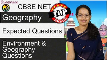 Expected Questions NTA NET November 2017 Paper 1: Environment & Geography