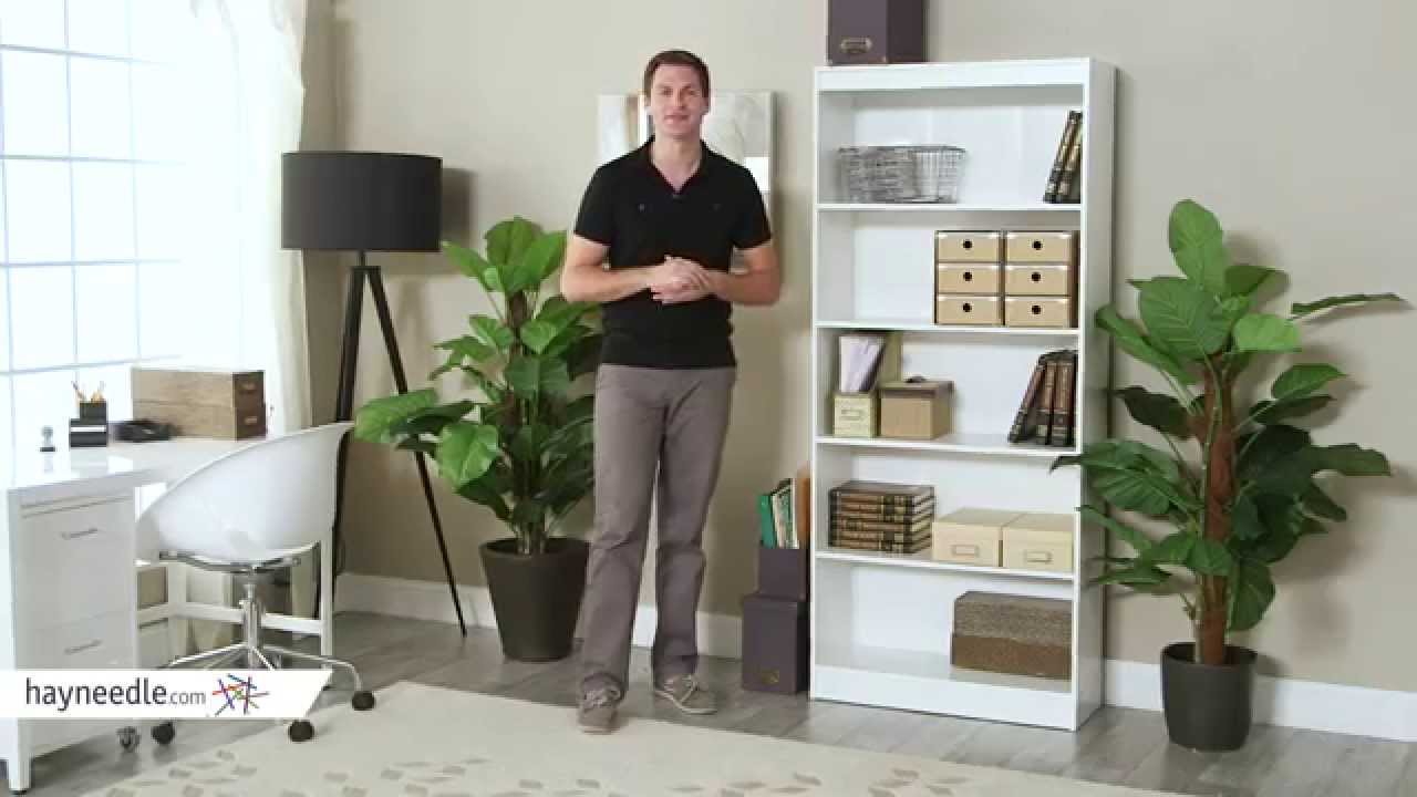 South Shore Axess Collection 5-Shelf Bookcase Pure White - Product Review Video - YouTube