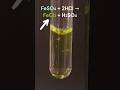 🧪 Sulfato ferroso🔧+🍋 Ácido clorhídrico ⚗️| FeSO4+HCl #chemistry #quifik #science