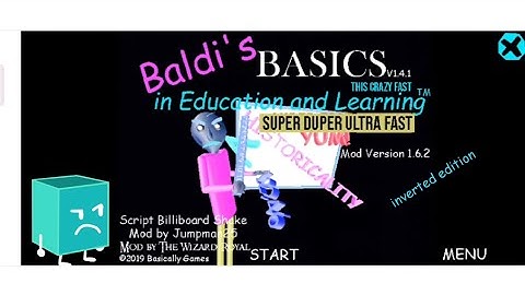 Baldi basics inverted edition super duper ultra fast edition